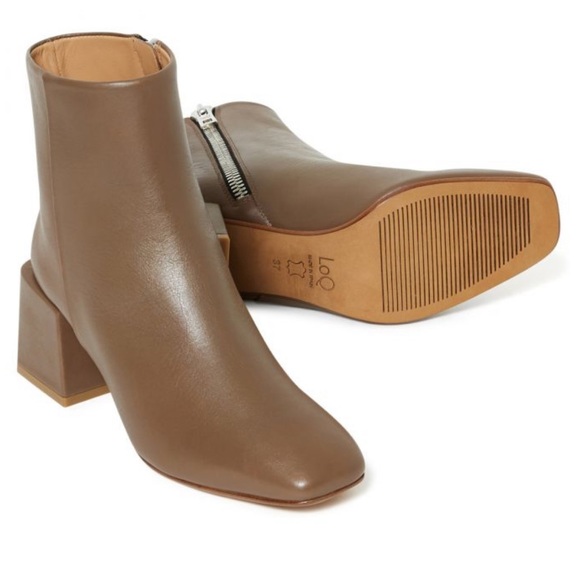 LoQ Lazaro Ankle Boots in Mink Leather, Size 38 - Picture 11 of 14